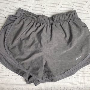 Grey running shorts